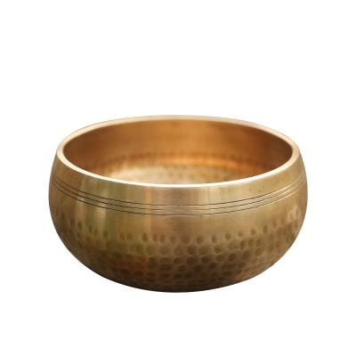 China Tibetan ripple brass singing bowls tibetan singing bowl set-15cm for sale