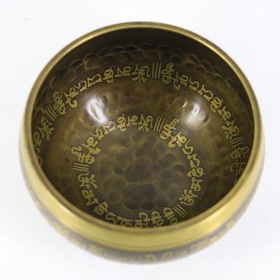 China Nepal The Buddhist scripture ripple chanting bowls-9.5CM for sale