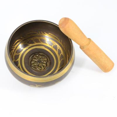 China Nepal The Black Scripture Singing Bowls for sale