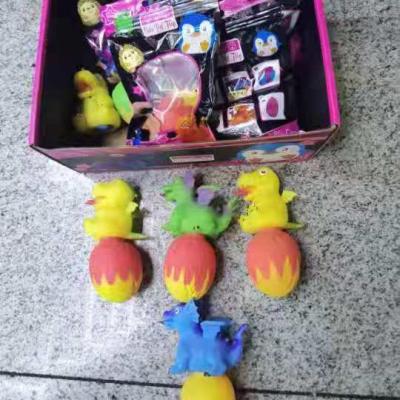 China Cute Explosion Blind Toys Music Pinch Ride Deformation Dinosaur Gift Box Flip Tpr Tpr Pet Supply Penguin Hedgehog Border Toys for sale