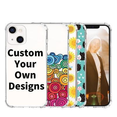 China Custom Printing Shockproof TPU Transparent Clear Phone Case Cover For iPhone 13 14 12 11 pro X Max XR XS 7 8 Max Plus Fundas for sale