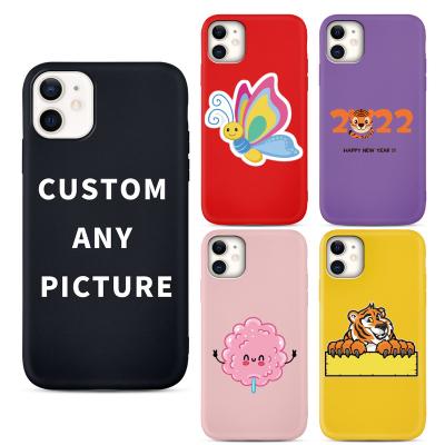 China Low MOQ Shockproof Custom Design Logo Cell Phone Case Cover Printed For iPhone 13 14 12 11 Pro Plus Max Max X XR XS 7 8 for sale