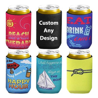 China Waterproof Custom Slim Insulated Logo Neoprene Stubby Holder Universal 12oz Printing Coozy Beer Can Cooler Sleeve for sale