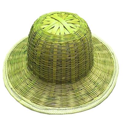 China Eco-Friendly Sun Hat Worker Summer Large Brim Hat Without Steel Plate Bamboo Woven Hat for sale