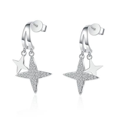 China Other Selling Online Design Feels Niche Earrings Full Stars Bridal Stud Earrings Cute for sale