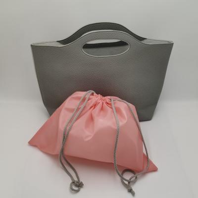 China Wholesale Tote Bag With Pocket Portable Luxury Cheapest Lychee PU Tote Bag for sale