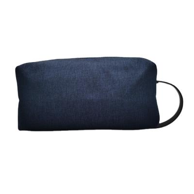 China Fashion& Fashion Imitation Resin Zipper Big Promotion Men Dark Blue Wash Canvas Bag Material for sale