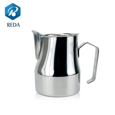 China Viable Professional Milk Frothing Pitcher Milk Jug For Latte Art Stainless Steel Milk Jug Coffee Pitcher for sale