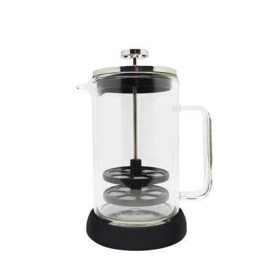 China Best Viable Selling French Press Classic Custom Coffee Logo French Press Travel Glass for sale