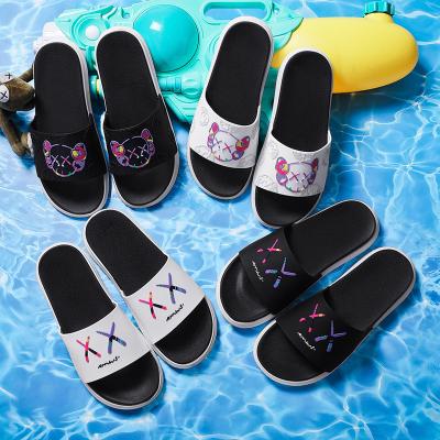 China Wholesale Summer Fashion cute cartoon Couple slide Sandals Unisex soft sole Anti-slip Indoor home slippers for men for sale