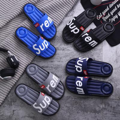 China Summer Custom Fashion Letter Non Slip Slide Sandal Soft Sole for sale