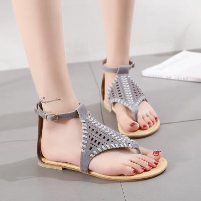 China Slippers wholesale lady flip flops 2022 new summer non-slip flat sandals woven upper light women shoes for sale