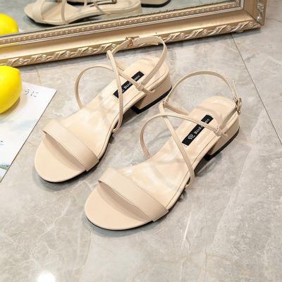 China Fashion New design wedges sandals For Women casual Shoes beige beautiful cozy custom slippers wholesale for sale