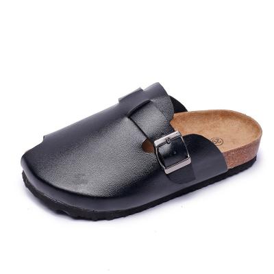 China Cork Casual  Fashionable Leather Flat Baby Girl Sandals Summer for sale