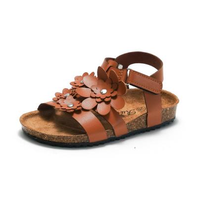 China Colorful Synthetic Leather Children Sandals Lightweight Comfortable for sale