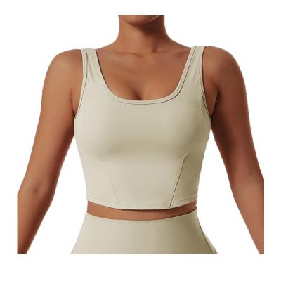 China Breathable High Impact Workout Sports Bra Designing Yoga Bras Recycled Yoga Tops Suitable for Fitness and Sports for sale