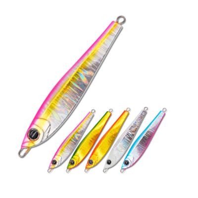 China Fish 40g Lead Jig Metal Fishing Paint Jig HAWKLURE Slow Downhill Hard Lure for sale