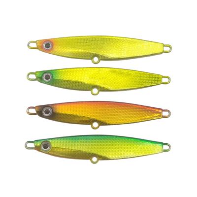 China 60g 80g 100g Fish Lead Jig Metal Jig Painting HAWKLURE Jig Metal Jig Slow Descent Luminous Lures for sale