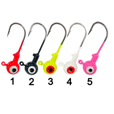 China Fishing Hook Round Head 1.75g ​​20g Barbed Hook Fishing Tackle Lead Jig Lure for sale