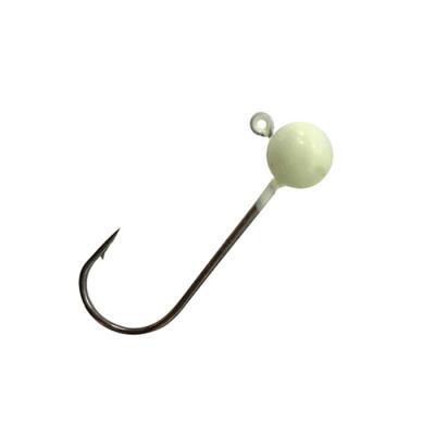 China HAWKLURE Jighead Fishhooks 1.7g 2.1g Lead Jig Hook Fishing Lure Luminous Lure for sale