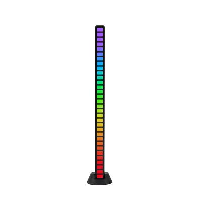 China Adjustable Atmosphere Lamp Car Atmosphere Color Color Control RGB Desktop Ambient Sound Collection Led Music Light for sale