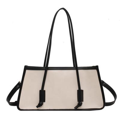 China 2021 New Fashion Simple Female Large Capacity Shopping Bag Shoulder Bag High Quality Portable Tote Bag for sale