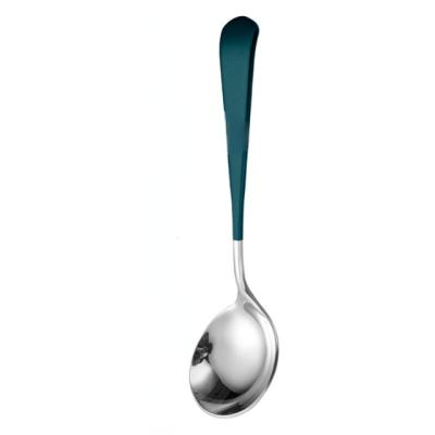 China 2021 New Stainless Steel Spoon Tableware Round Spoon Kids Coffee Viable Various Spoons for sale