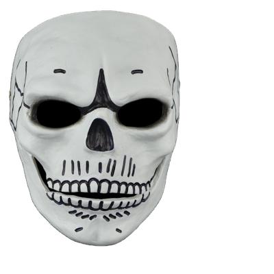 China Manual And Mechanical Stage Performance Dress Up Full Face Horror Playing Bone Mask 007 Ghost Party Mask for sale