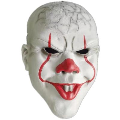 China Weird and Funny Halloween Clown Scary Mask Costume Party Manual and Mechanical Party Decoration for sale