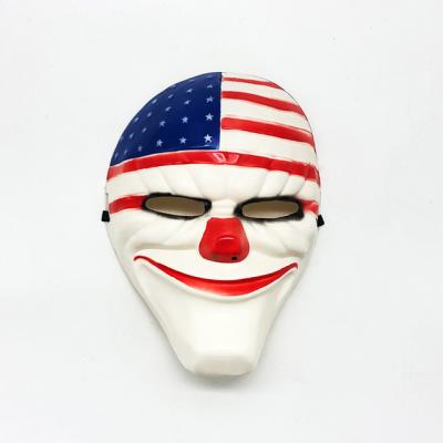 China Manual And Mechanical Face Mask Halloween Clown Face Mask Horror Cosplay Mask Full Display Props for sale