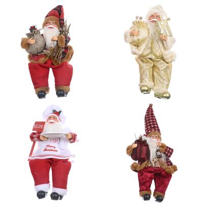 China Red Robe Santa Claus Doll Ornaments Christmas Gifts Holiday Decorations Elegant Simplicity Christmas New for sale