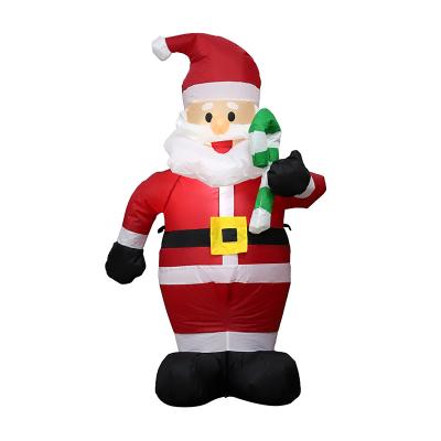 China Stylish Simplicity 2022 Christmas Decorations Explosive Event Venue Decoration Props 1.2m Santa Claus Inflatable Kickstand for sale