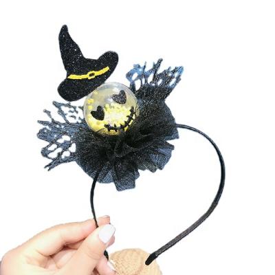 China Wholesale 2021 New Halloween Party Magician Hat Headband Cosplay Flashing Electronics Luminous Headband Party for sale