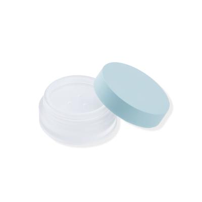 China LOQ MOQ 5g cosmetic empty loose powder jar, micro transparent finishing powder jar, cosmetic jar for sale