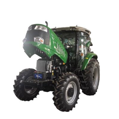 China Farms 4w 80hp tent diesel engine farm tractor with big traction for sale