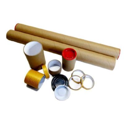 China Mailing Logistics Kraft Mailing Tubes With White End Caps 1.5 Inches Wide 15 Inches. length for sale