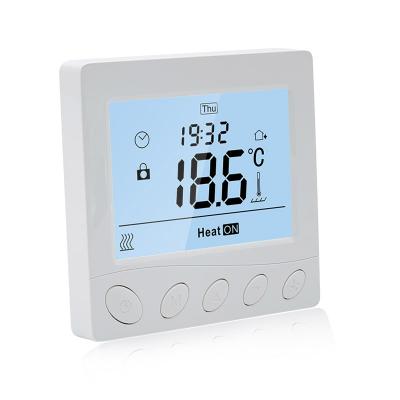 China Contemporary original manufacturer R3N.730 ultra-large LCD programmable electric heating thermostat with floor limit sensor 30A 100-240VAC for sale