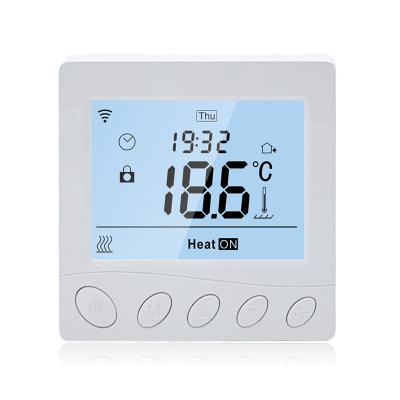 China Contemporary Original R3W.716 RTS Manufacturer LCD 16A Smart WiFi Heating Thermostat Contemporary Programmable Electric Works with Alexa and Google for sale