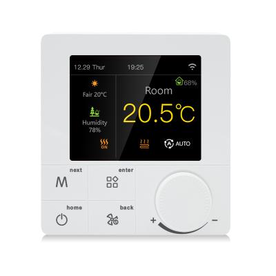 China R8C.703 Contemporary Original Manufacturer LCD Display Screen 3A Smart WiFi Colorful RGB Water Heater Thermostat Works with Alexa and Google for sale