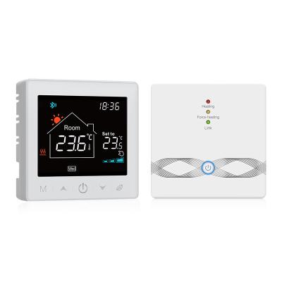 China Contemporary Boiler Thermostat Smart Wall-hung RF Touch LCD Screen Ultra Background Control Suitable For Desktop And Wall Hanging for sale