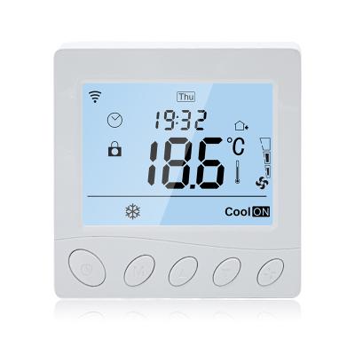 China Contemporary Original Manufacturer R3W.743 LCD 3A Smart WiFi Fan Coil Thermostat Works with Alexa and Google for sale