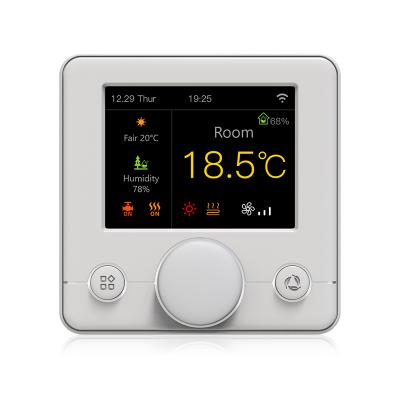 China R7C.963 Contemporary Original Manufacturer RGB LCD Display 3A Smart Wifi/485 Modbus Colorful Fan Coil Thermostat Works with Alexa and Google for sale