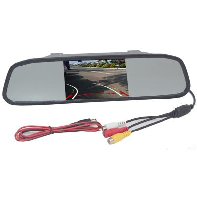 China High Resolution Car Rear View Monitor 4.3 Inch AHD CVBS Remote Control Reversing Camera Display Car Monitor for sale