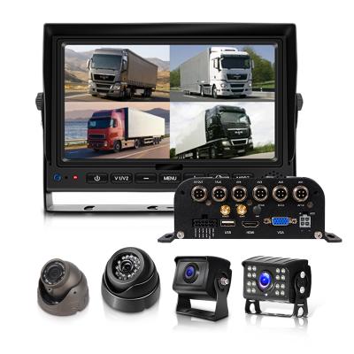 China Yoelbaer 4CH HDD Bus DVR Mobile CCTV MDVR Kit Night Vision Camera Truck DVR Monitor System for sale