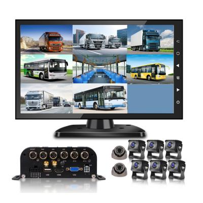 China Mobile Live Video Vehicle H.264 8CH HDD DVR Video Recording MDVR System Night Vision Reverse Camera for sale