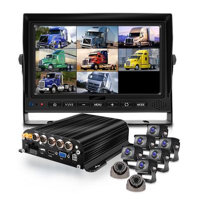 China Live Video Chinese Factory 8 Channel Surveillance MDVR System 8CH HDD DVR 360 Rear View Camera Kit for sale