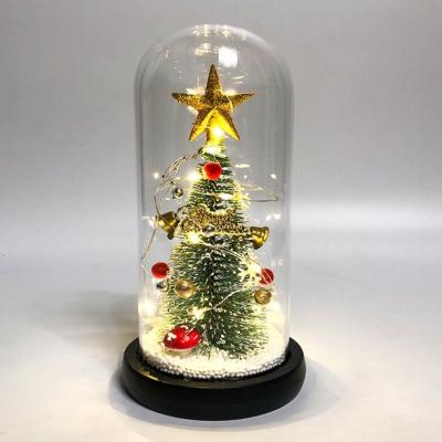 China Popular Christmas Gifts for Women Romantic Rose in Glass Dome with LED Lights Forever Rose Gifts for Wife Friend Mom Grandma for sale