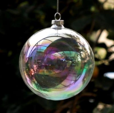 China Wholesale Popular Christmas Ball Xmas Decoration Cavity Hanging Ball Christmas Ball High Popular Transparent Plastic Ball Manufacturer for sale