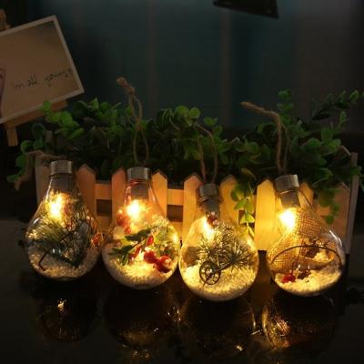 China Popular Hemp Rope Light LED Christmas Tree Decoration Hanging Bulb Lights Hanging Light Home Garden Night Bedroom Decor for sale