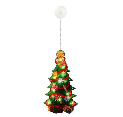 China Popular Christmas Wall Window Glass Led Lamp Sucker Decoration Pendant for sale